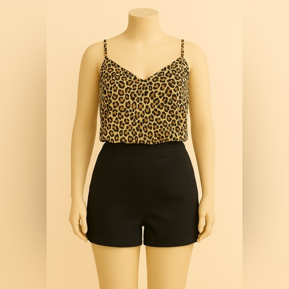 Chic Leopard Print Cami Top - Picture 1 of 5